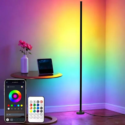 Smart RGBIC Corner Floor Lamp – floor lamp photo 2