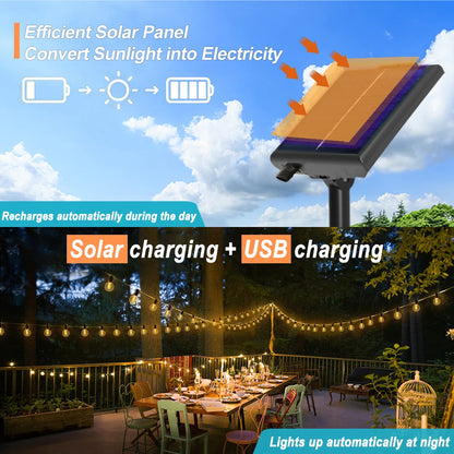 Solar G40 Outdoor String Lights – string lights photo 5