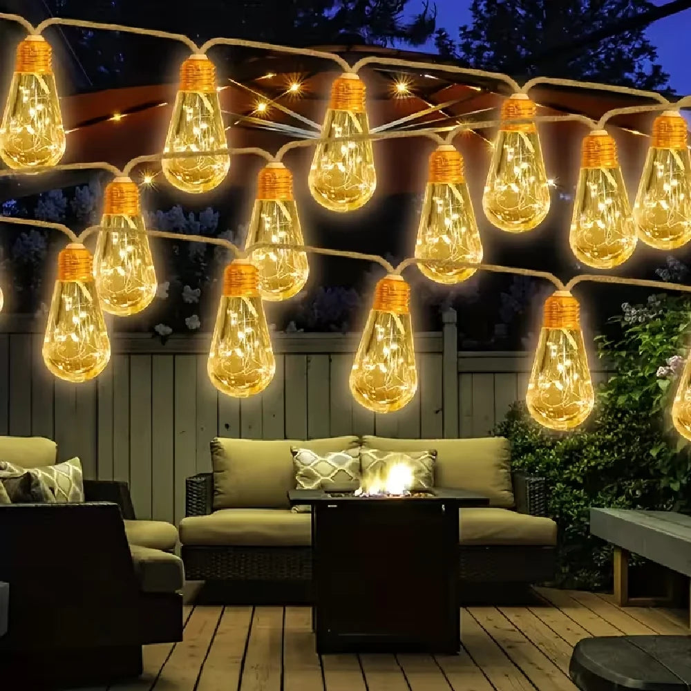 S14 Solar Cafe String Lights