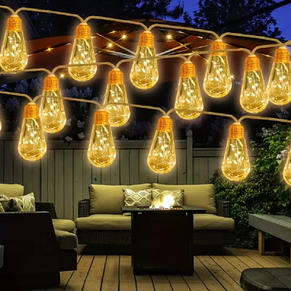 S14 Solar Cafe String Lights