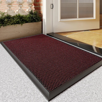 Super Soft Non-Slip Entrance Mat in Red