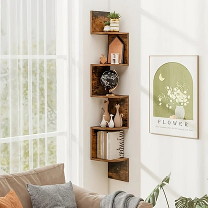 Rustic Corner Floating Shelf – wall shelf photo 2