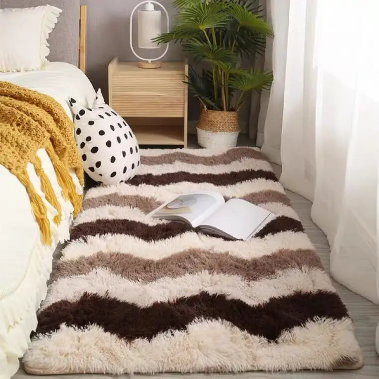 Washable Long Hair Carpet Living Room Coffee Table Fluffy Large Rugs 160x230 Girl Bedroom Thick Carpets In Door Non-slip Mats