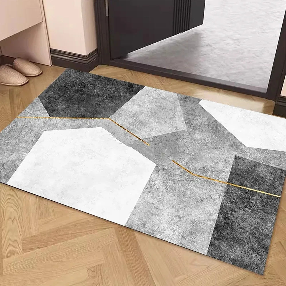 Geometric Print Doormat