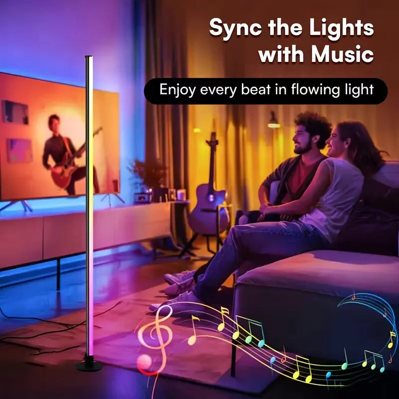 Music Sync LED Corner Lamp – floor lamp photo 6