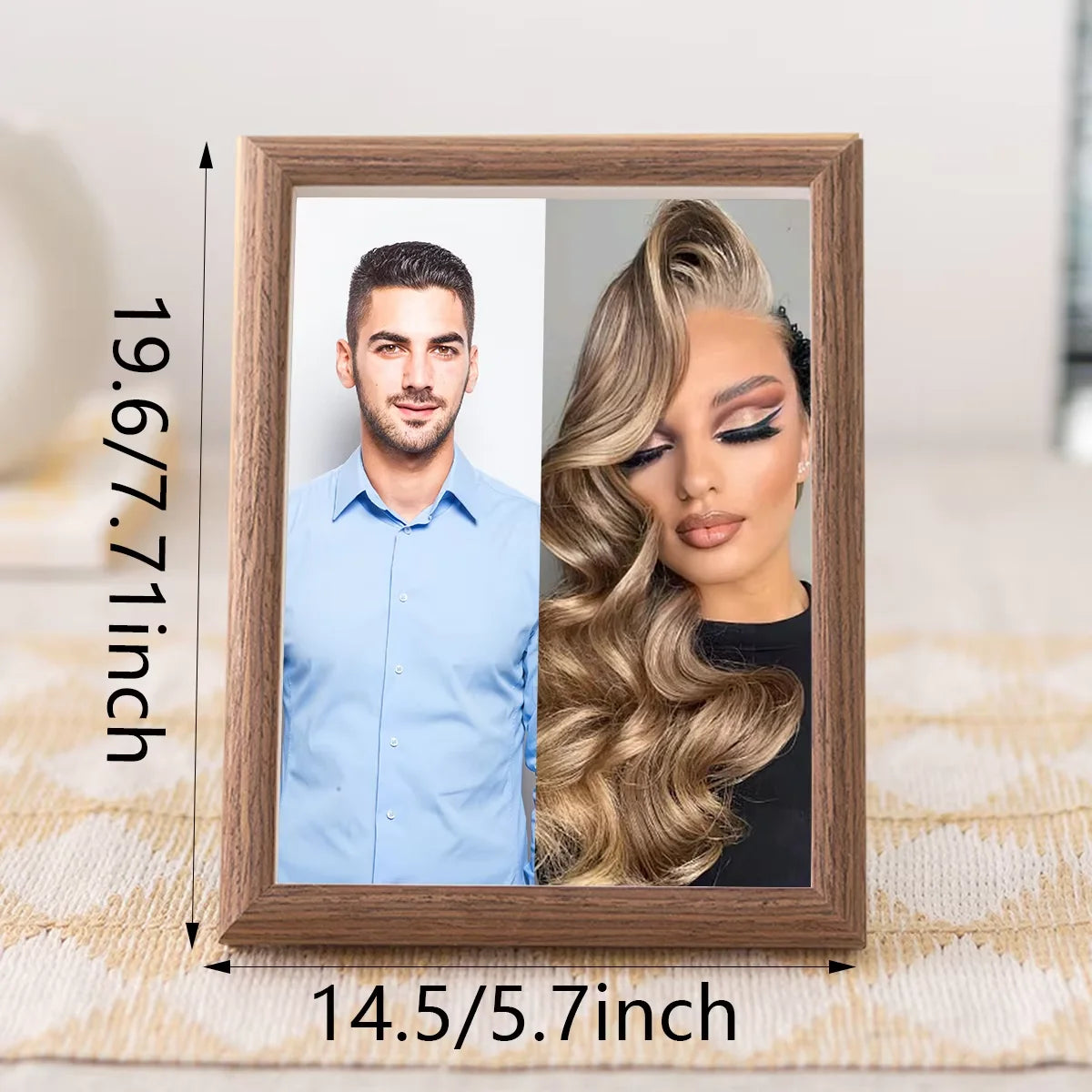 Personalized Wooden Photo Frames, Custom Photo Frame Ornaments, Simple Holiday Gifts Indoors, Commemorate Precious Memories