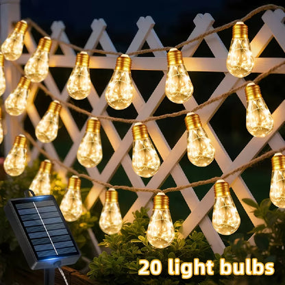 S14 Solar Cafe String Lights