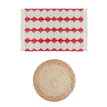 Woven Boho Placemat Set
