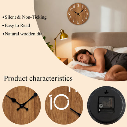 Minimalist Wooden Wall Clock – wall clock photo 4