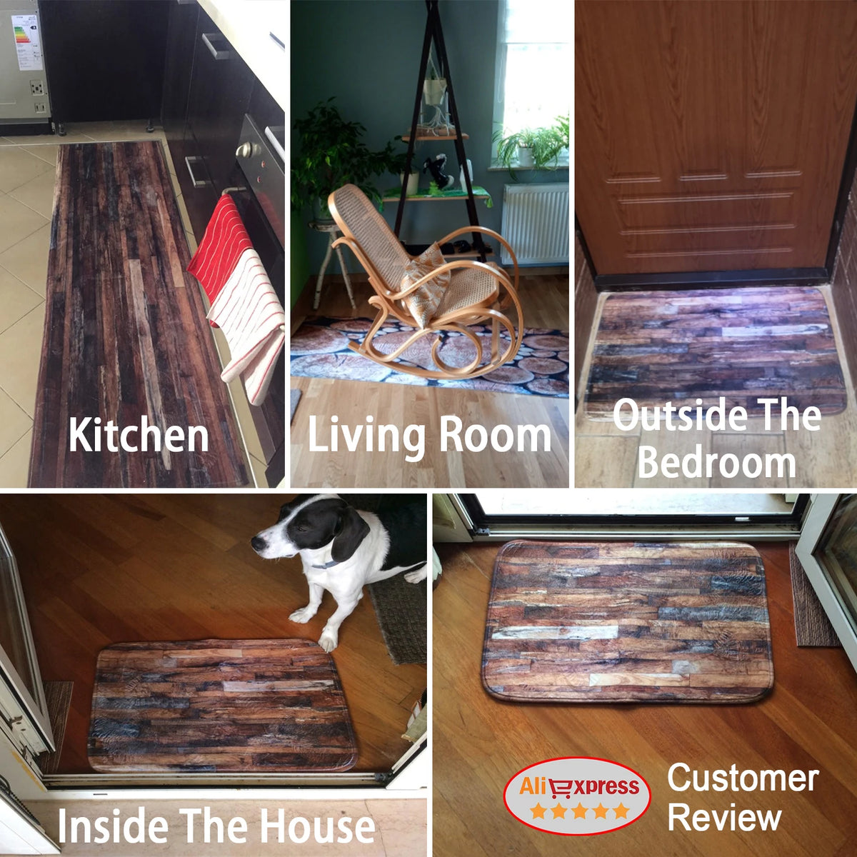 Wood Effect Floor Mat