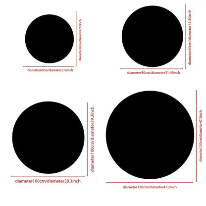 Black Eight Ball Round Rug – rug photo 6