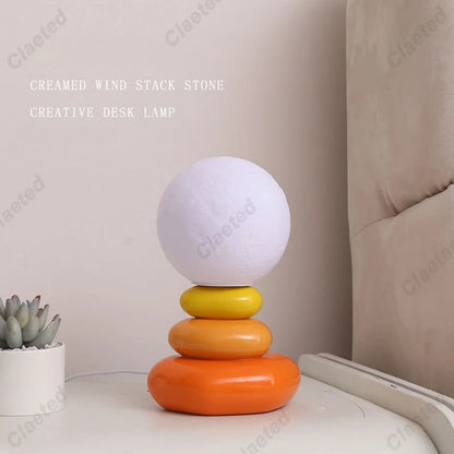 Stacked Stone Table Lamp – table lamp photo 5