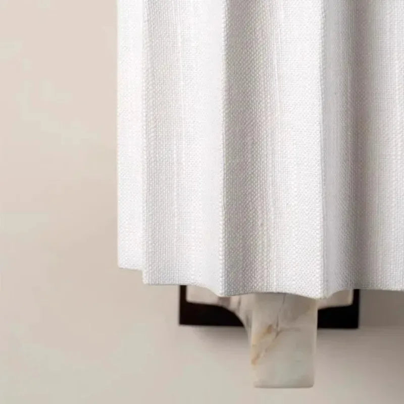 Nordic Natural Marble Wall Sconce Designer Fabric Lampshade Art Wall Decor Modern Living Room Luxury Bedroom Hotel Bedside Lamp
