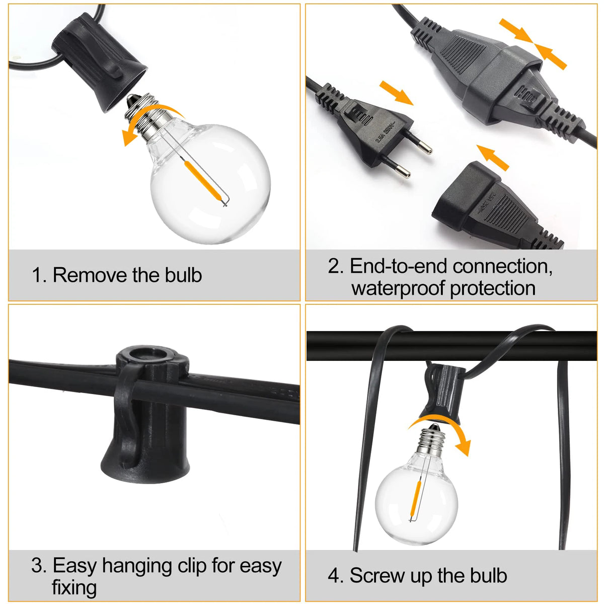 Shatterproof G40 Garden String Lights – string lights photo 7