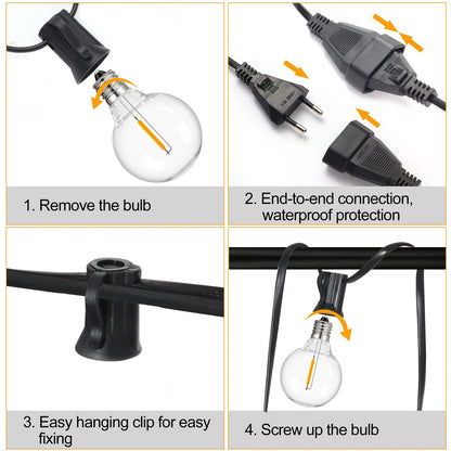 Shatterproof G40 Garden String Lights – string lights photo 7