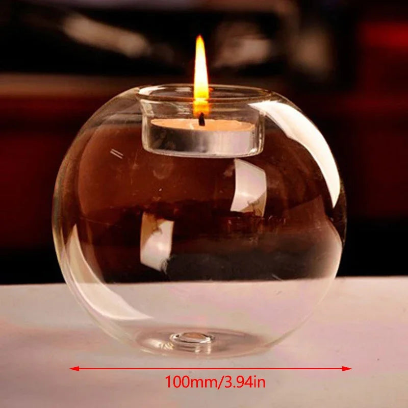 Round Glass Tealight Holder