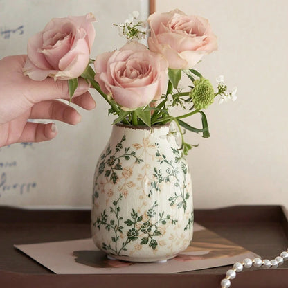 Ice Crackle Handmade Ceramic Vase – vase photo 3