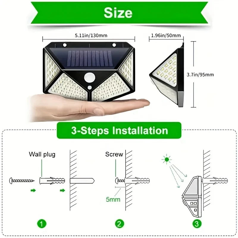 Motion Sensor Solar Floodlight