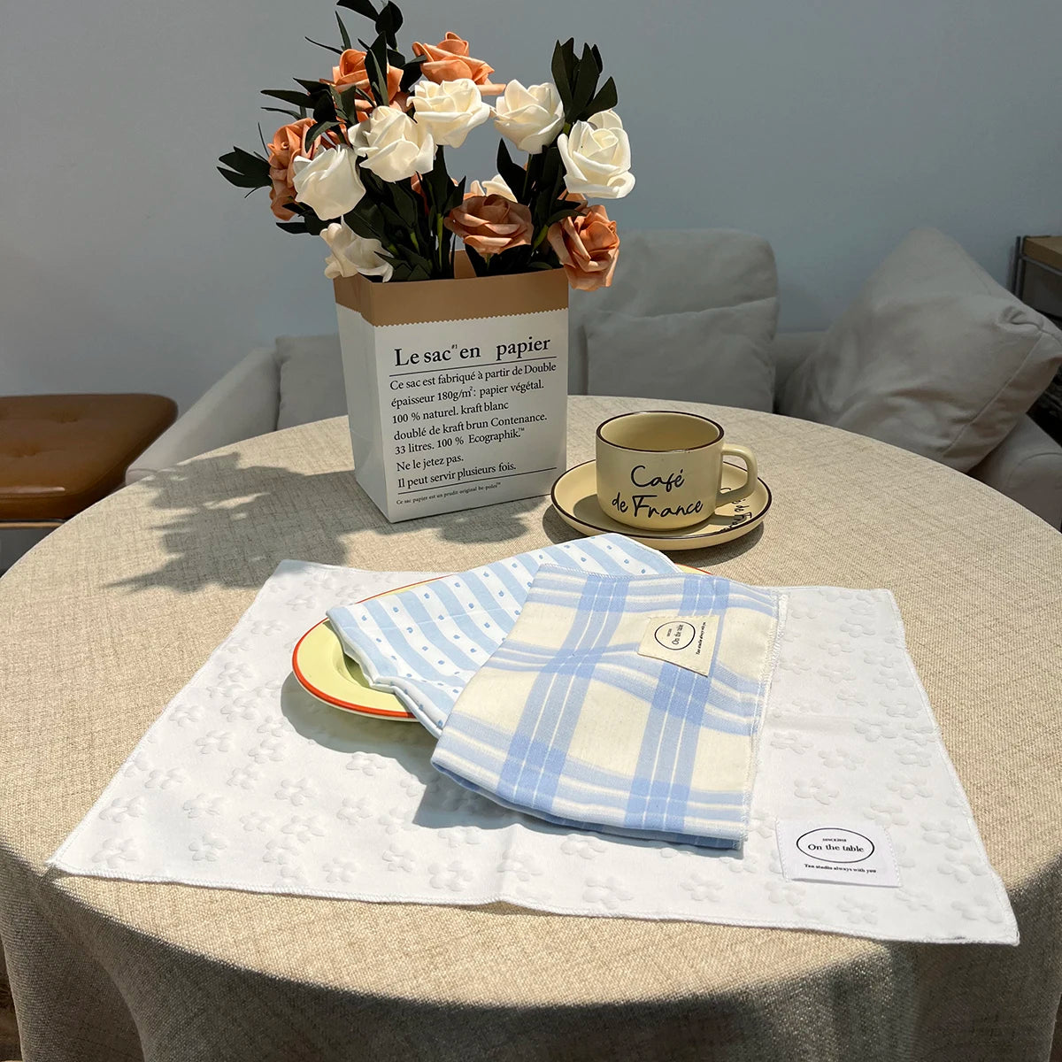 Embroidered Cotton Placemat