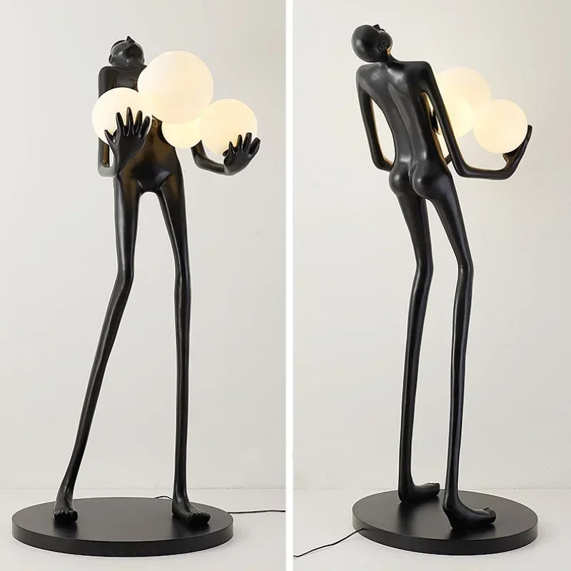 Humanoid Floor Lamp Sculpture Design Exhibition Hall Decoration Living Room Lobby Hall Lamp Styling Lamp Halloween BedroomLamp