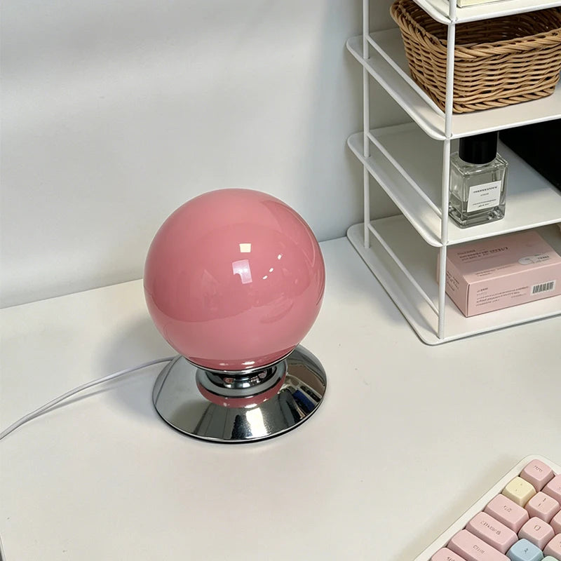 Globe Spire Glass Table Lamp in Blossom