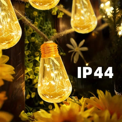 S14 Solar Cafe String Lights