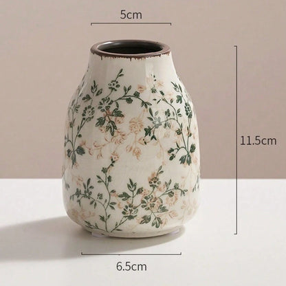 Ice Crackle Handmade Ceramic Vase – Medium