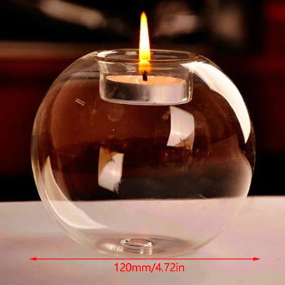 Round Glass Tealight Holder