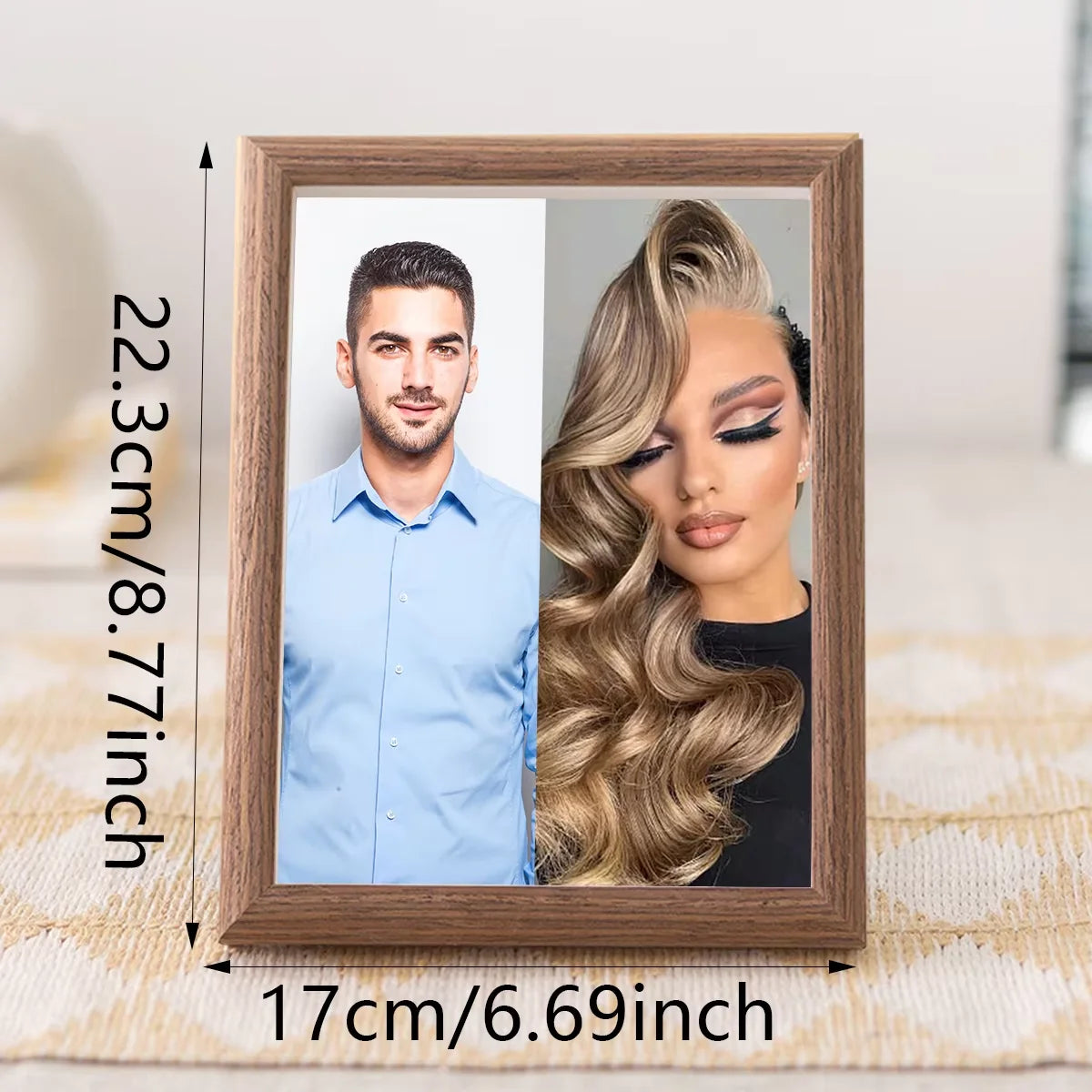 Personalized Wooden Photo Frames, Custom Photo Frame Ornaments, Simple Holiday Gifts Indoors, Commemorate Precious Memories