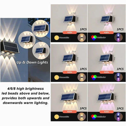 Solar Up and Down Fence Light