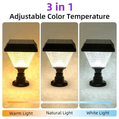 Solar Post Light with Remote