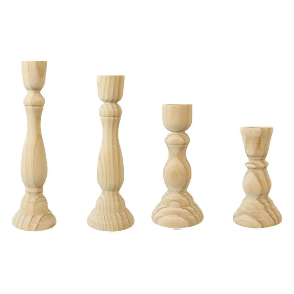 Classic Wood Candlestick