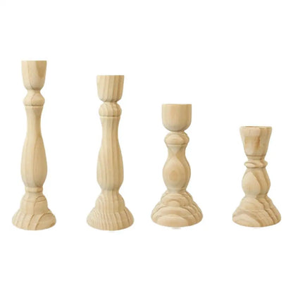 Classic Wood Candlestick
