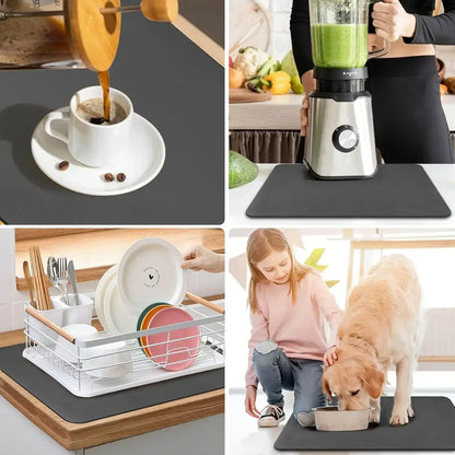 Printed Dish Drying Mat