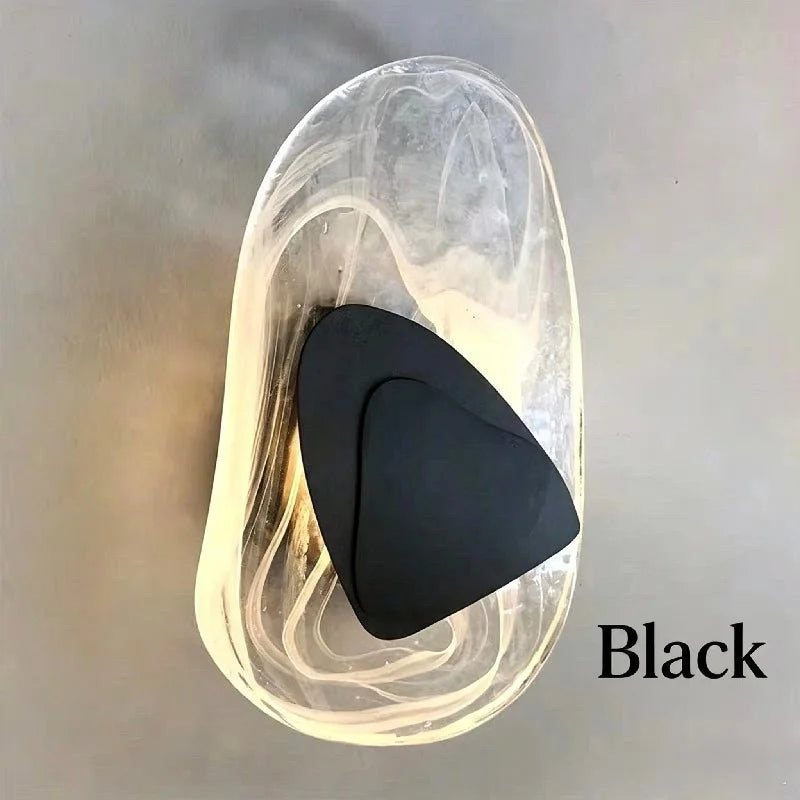 Post Modern Creative Marble Glass Wall LED Sconce 85-245V Nordic Wall Lamp For Living Room TV Background Wall And Bedroom