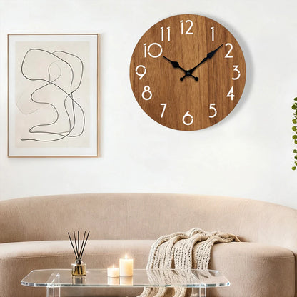 Minimalist Wooden Wall Clock – wall clock photo 3