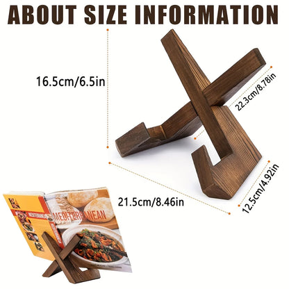 Wooden Cookbook Stand