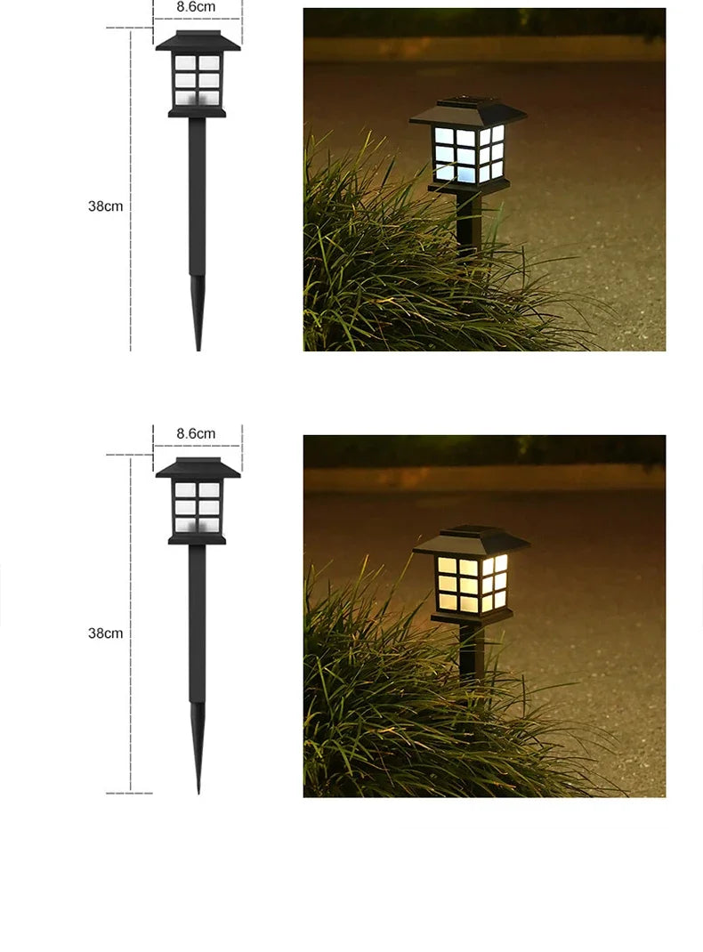 Solar Pagoda Path Lights