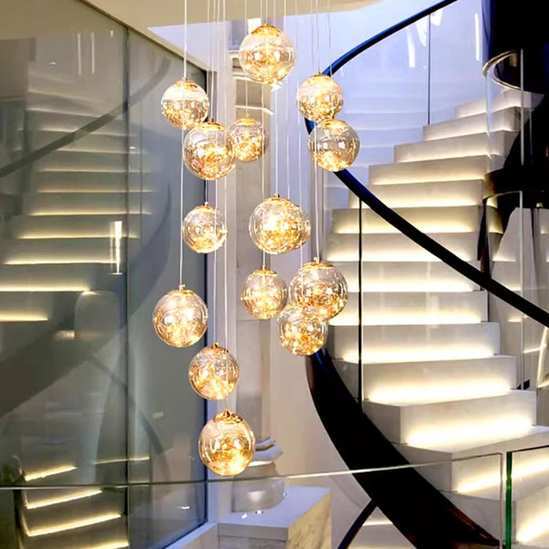 Nordic home decor dining room Pendant lamp lights indoor lighting stair lamp hanging light chandelier lamps for living room