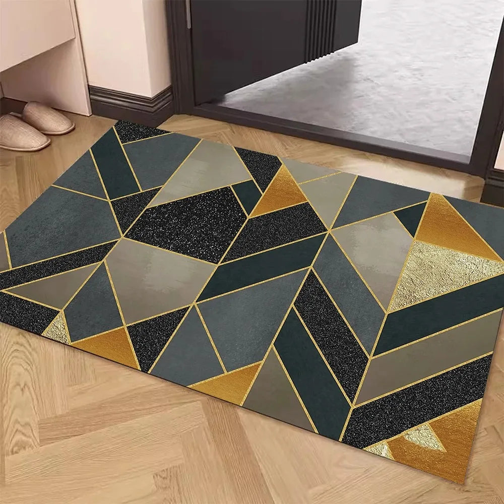Geometric Print Doormat