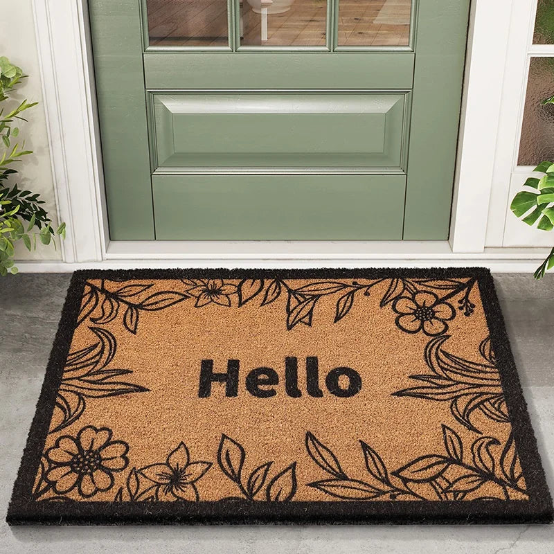 Coir Look Entryway Doormat