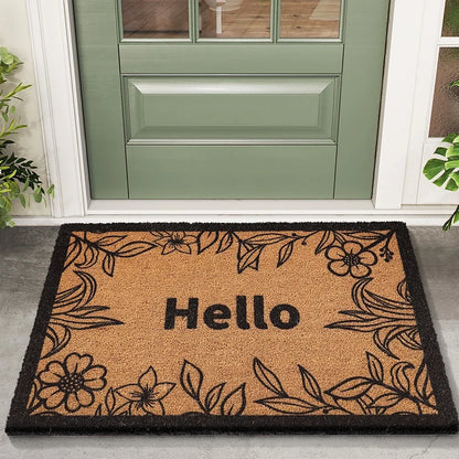 Coir Look Entryway Doormat