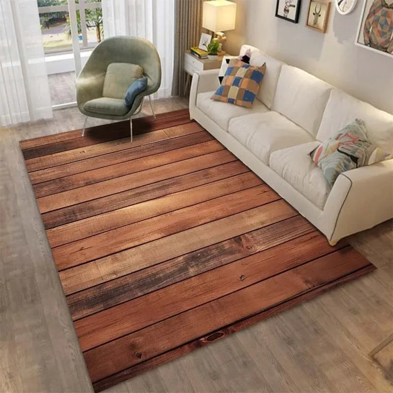 Timber Print Area Rug