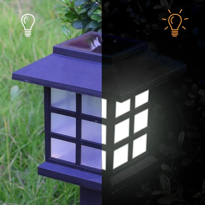 Solar Pagoda Path Lights