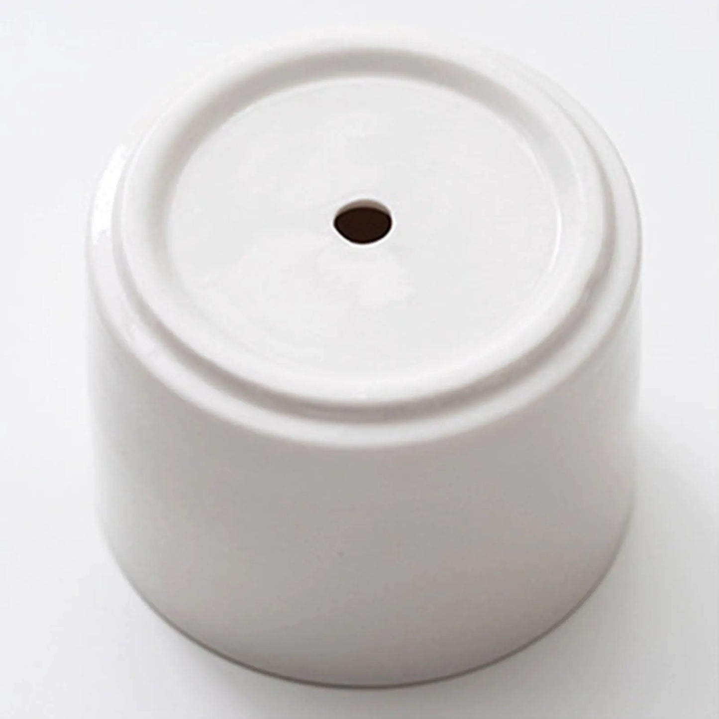 8x6cm Mini Flowerpot Simple White Ceramic Round Bottom Flowerpot For Succulent Plant Cactus Cute Gardening Planting Supplies