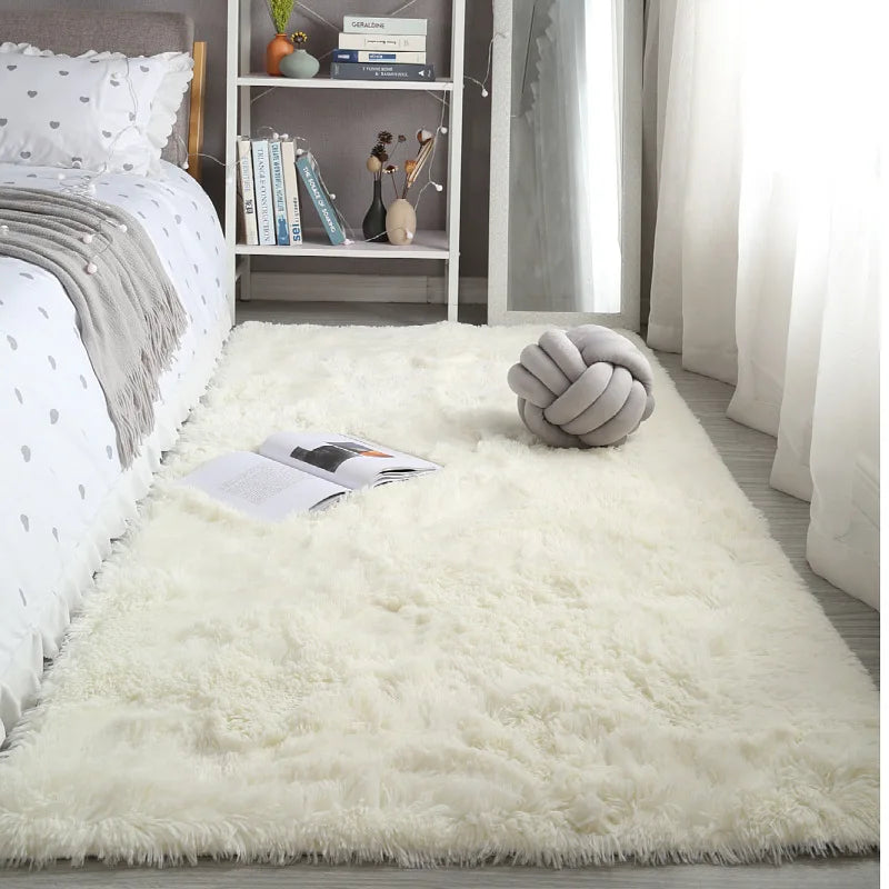 Washable Long Hair Carpet Living Room Coffee Table Fluffy Large Rugs 160x230 Girl Bedroom Thick Carpets In Door Non-slip Mats