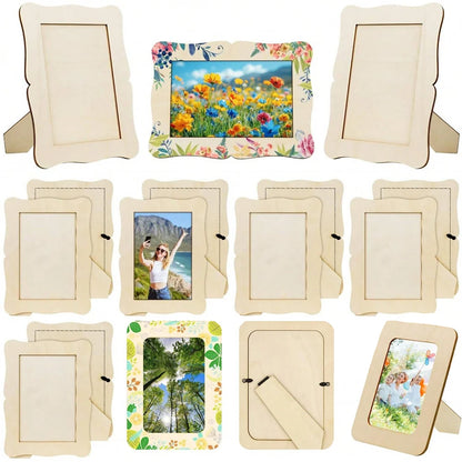 Unfinished Wooden Craft Photo Frames – picture frame photo 3