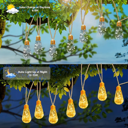 S14 Solar Cafe String Lights