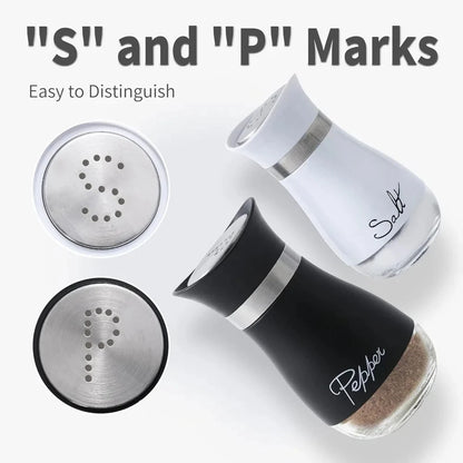 Glass Salt and Pepper Shakers – kitchen tool photo 6