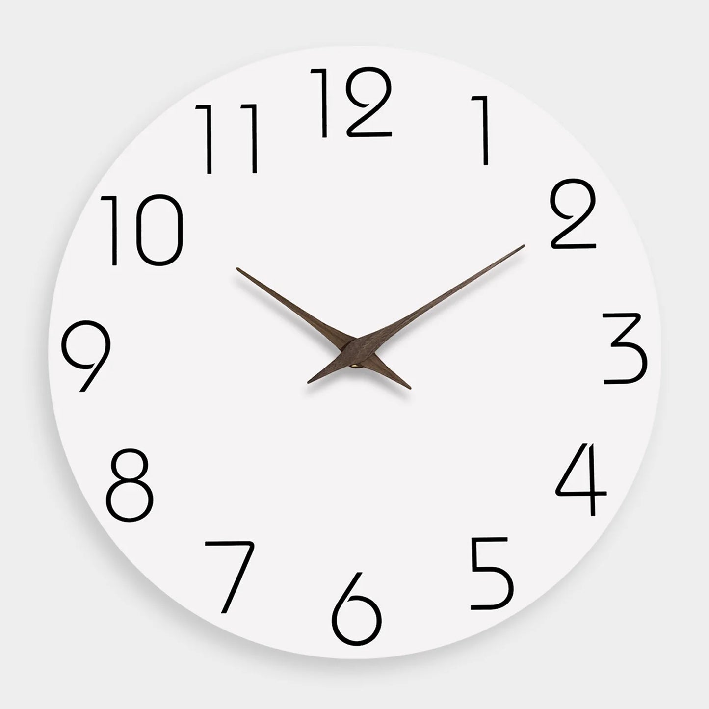 Casual Modern White Pattern Wooden Wall Clock Living Room Bedroom Kitchen Home Decoration Wall Clock Silent Quartz Clock Holiday Gift 10 Inches 12 Inches 14 Inches 16inch (Without Batteries)